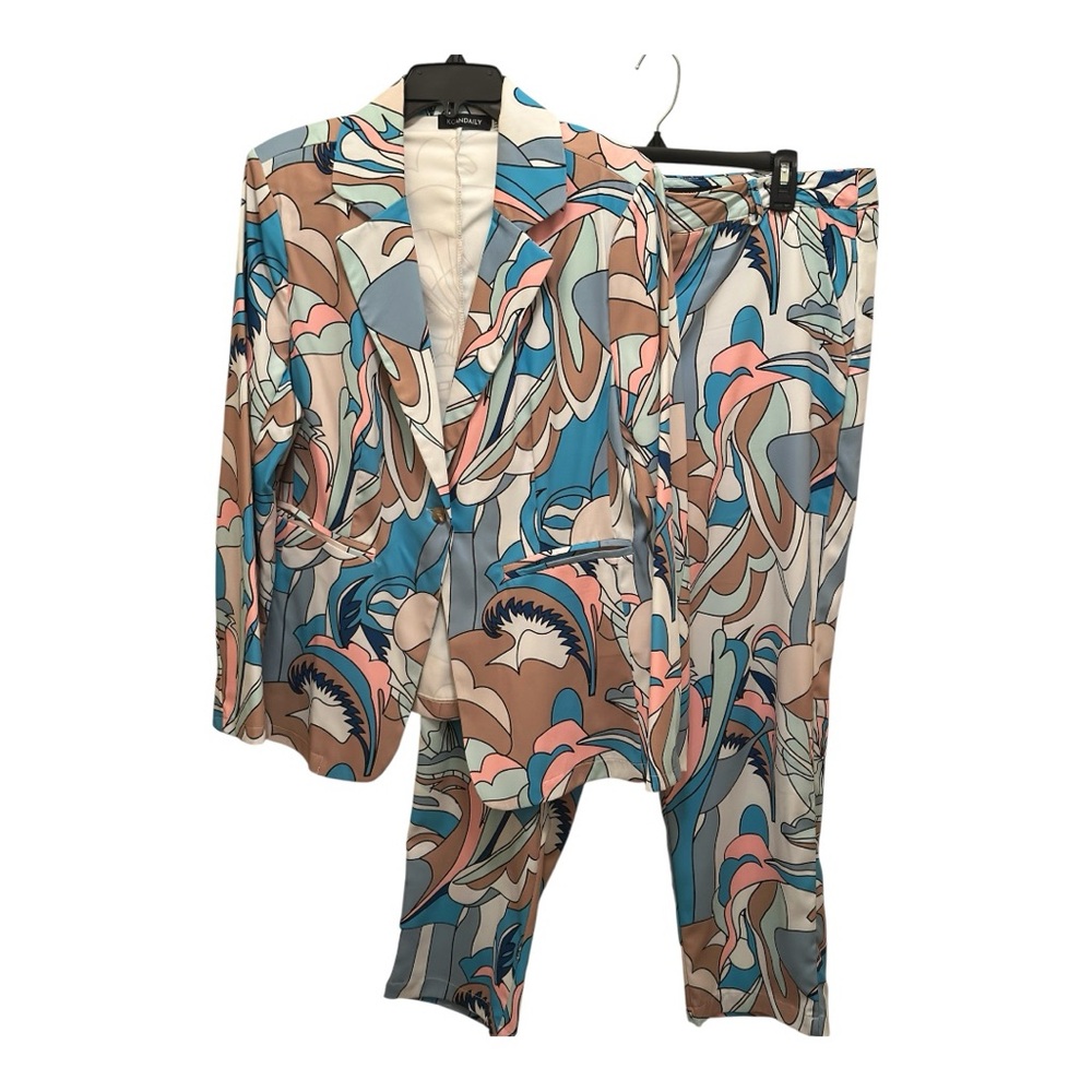 Abstract Multicolor Blazer & Pants Set